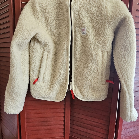 Topo Designs Jackets & Blazers - Topo Designs Cream FLEECE Puffer Jacket